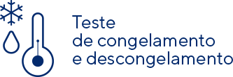 teste congelamento e descongelamento