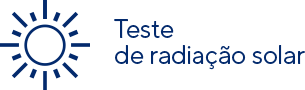 teste radiação solar