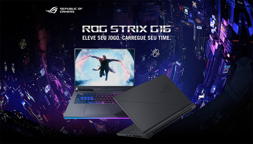 Asus ROG Strix G16 | Eleve seu jogo. carregue seu time.