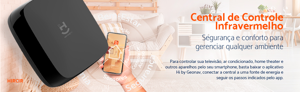 Central de Controle Infravermelho Wi-Fi Geonav - HIRCIR
