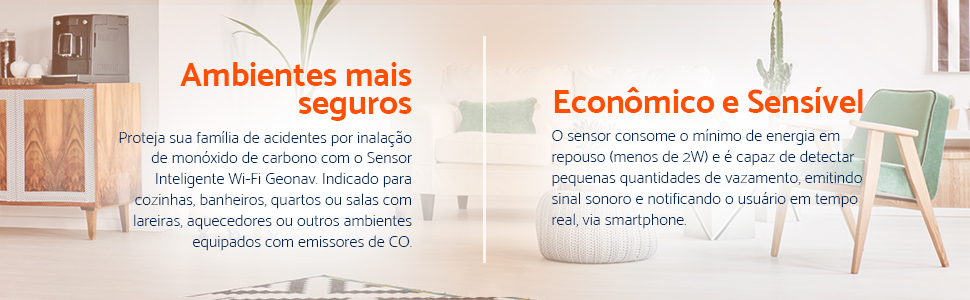 Sensor Inteligente de Monóxido de Carbono Wi-Fi Geonav - HISSCO