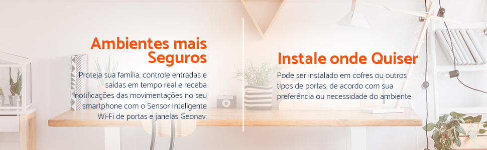 Sensor Inteligente de Porta e Janela Wi-Fi Geonav - HISSDW