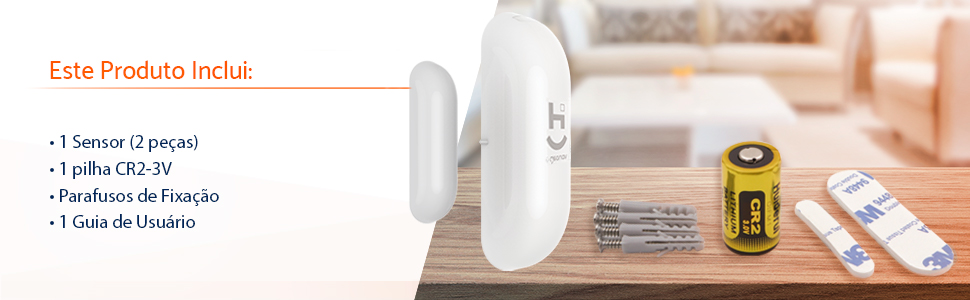 Sensor Inteligente de Porta e Janela Wi-Fi Geonav - HISSDW