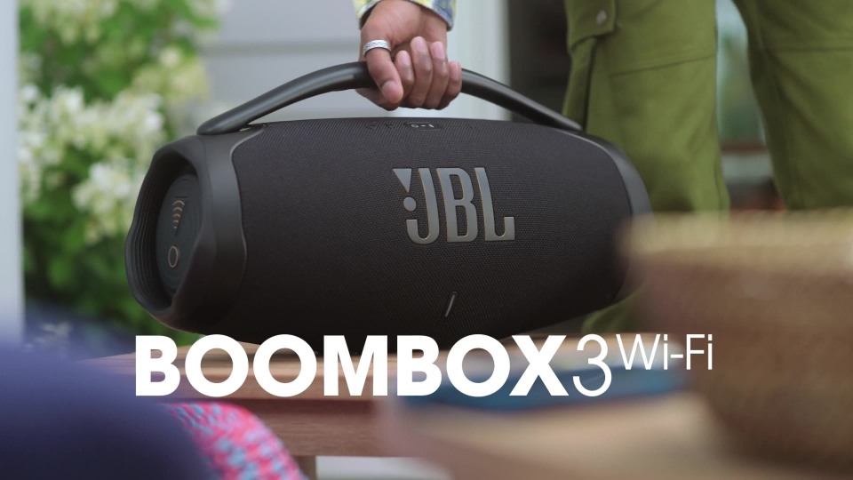 Caixa De Som Bluetooth JBL Boombox 3 Wifi Preta Até 24h de