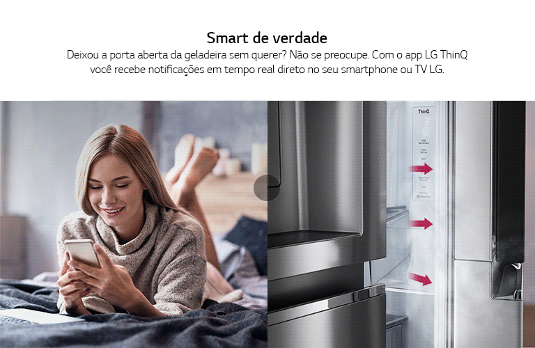Refrigerador Side by Side LG de 02 Portas Frost Free com 611 Refrigerador Side by Side LG de 02 Portas Frost Free com 611