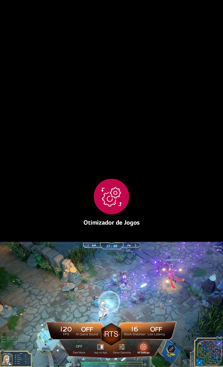 Painel e otimizador de jogos