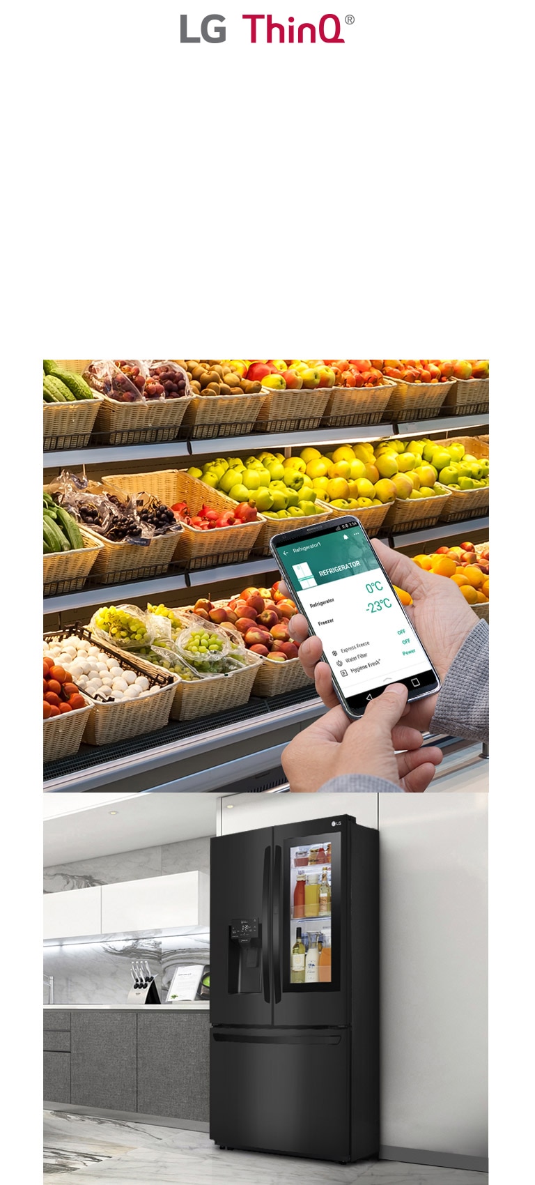 Controle sua geladeira de qualquer lugar Controle sua geladeira de qualquer lugar