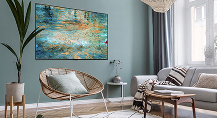 Mais que uma TV. Uma obra-prima na sua parede.