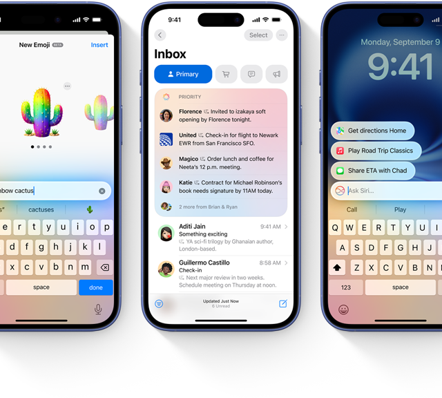 Recursos da Apple Intelligence com Genmoji, Resumo e Digitar para a Siri no iPhone 16