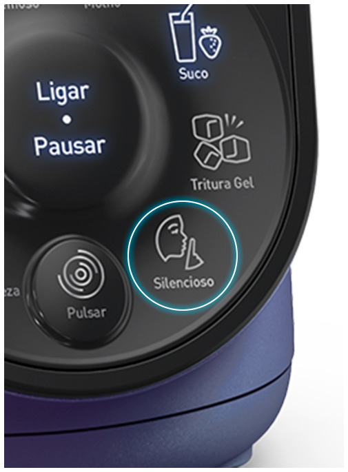 Modo silencioso: prepara receitas com menos ruído, ideal para uso em qualquer horário.
