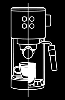 Diferentes bebidas. Vá além do espresso e faça deliciosas bebidas através do uso do bico vaporizador.