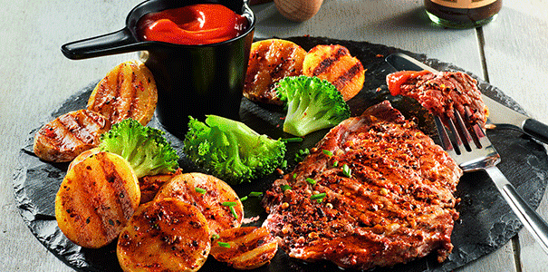 Versatilidade no preparo. Além dos programas automáticos,  o grill é compatível com uma ampla variedade de alimentos e receitas.
