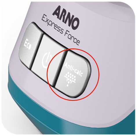 Sistema Anti-Calcário. Com manutenção simples e eficiente, a Tecnologia Calc Clear garante desempenho duradouro do vapor e mantém sua estação de passar em ótimas condições.