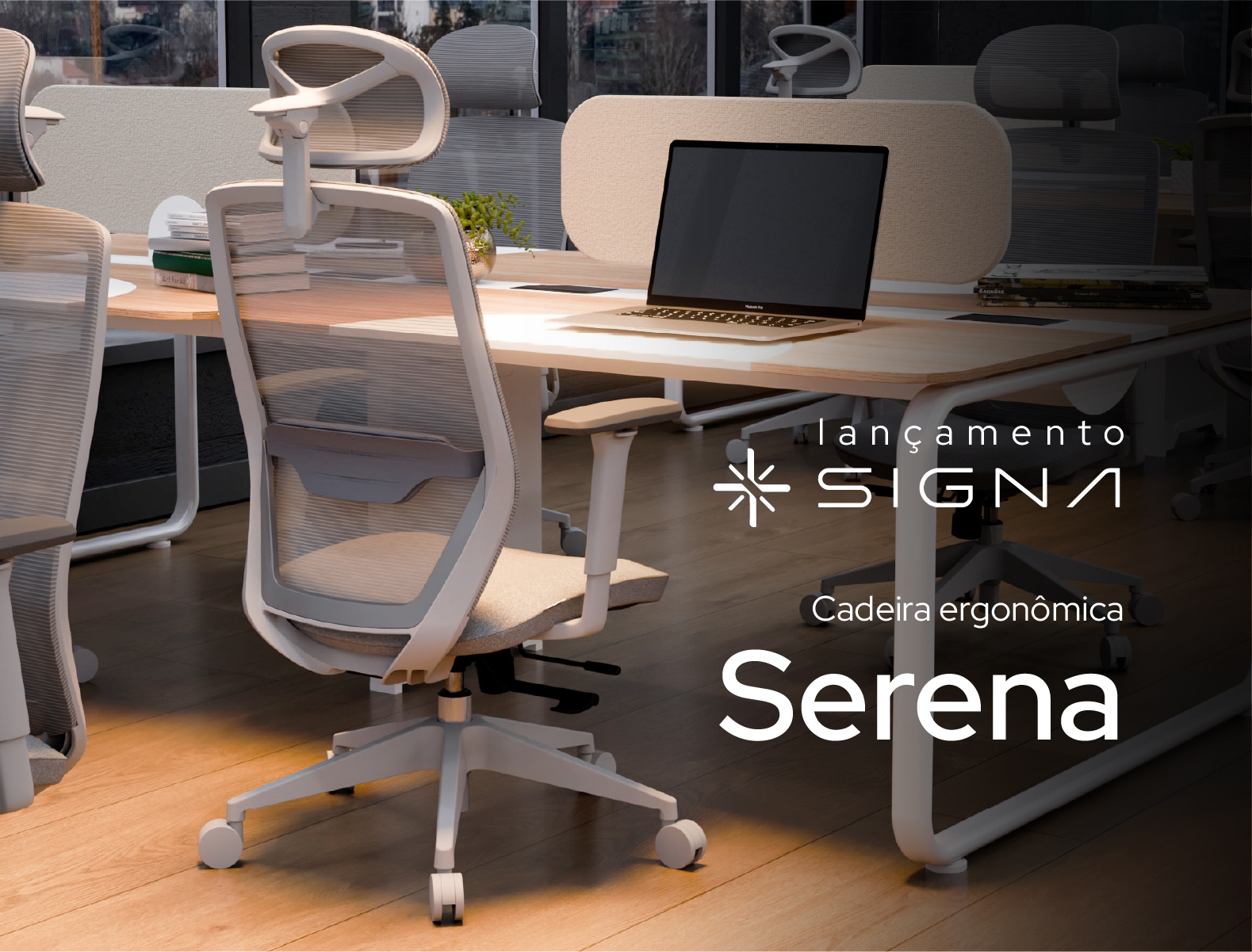 Lançamento SIGNA — serena, cadeira de ajuste elétrica