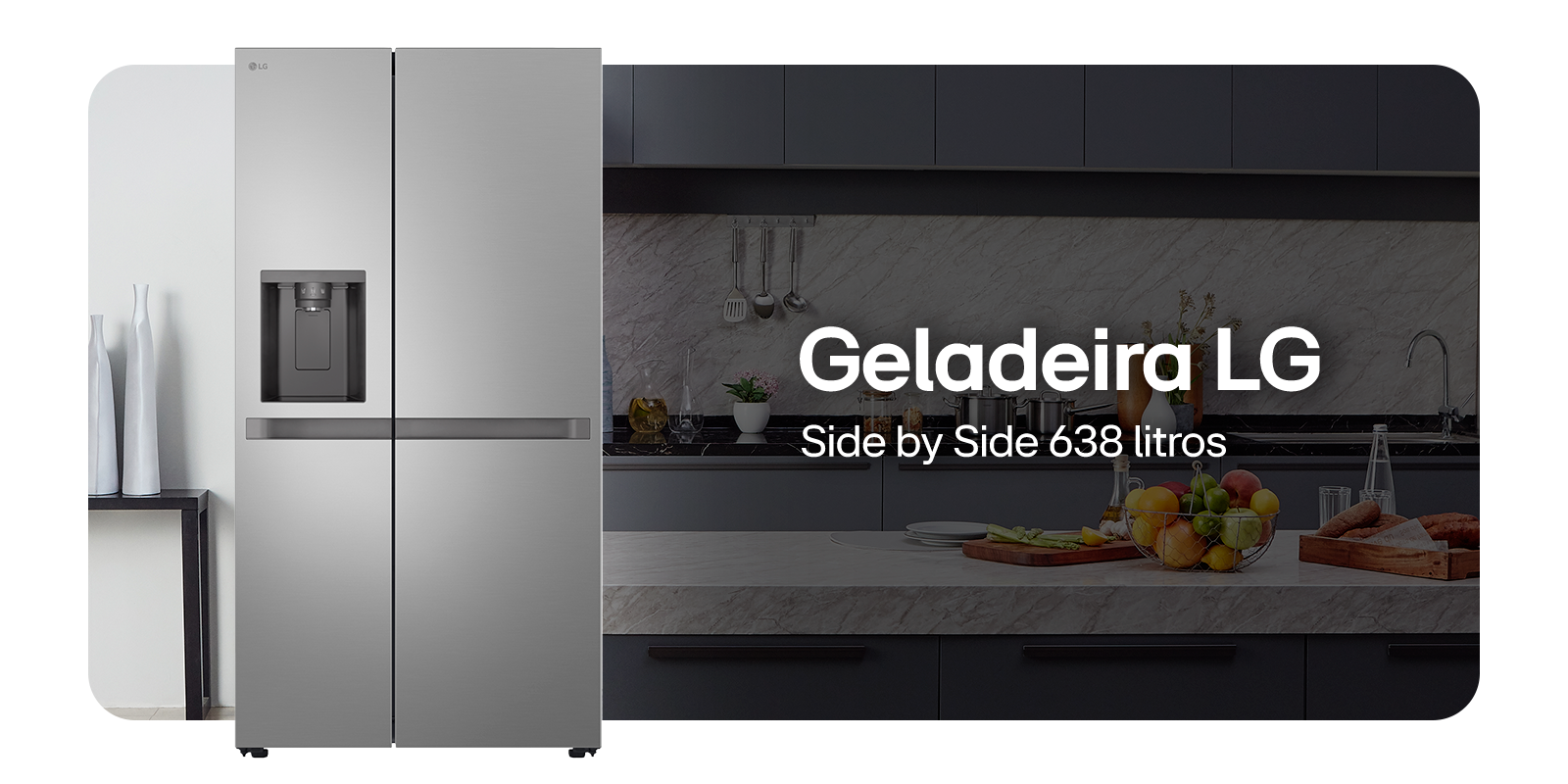 Geladeira LG Side by Side 638 litros