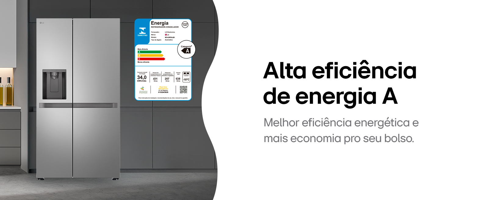 Economia de energia com classificação energética A