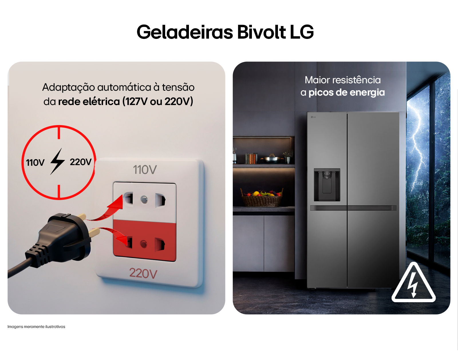 Geladeiras Bivolt LG
