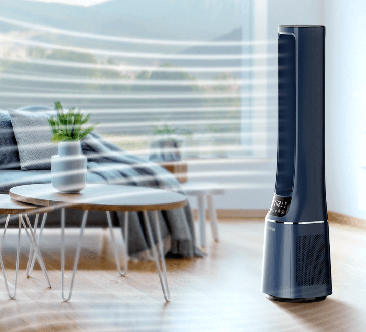 alto fluxo de ar com mínimo ruído