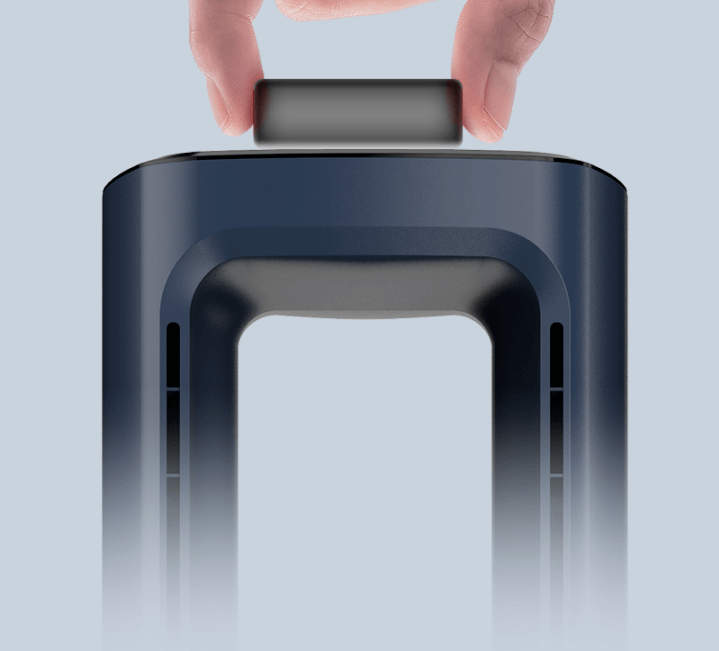 alto fluxo de ar com mínimo ruído