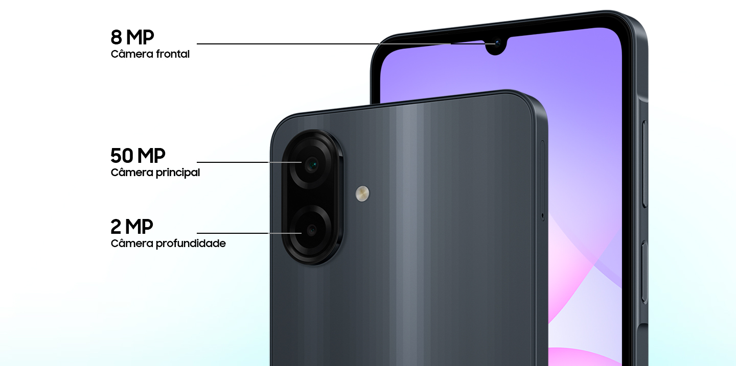  Câmera dupla de até 50MP