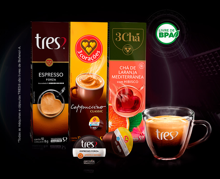 Cafeteira Espresso LOV - TRES 3 Corações