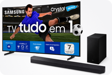 Samsung Crystal UHD 85 com soundbar