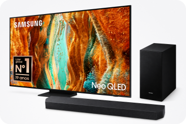 Samsung Neo QLED 85 com soundbar