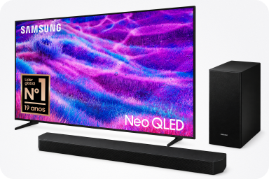 Samsung Neo QLED 100 com soundbar