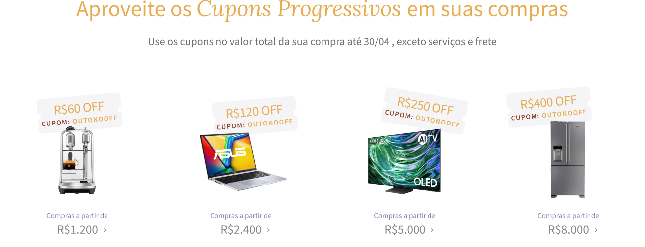 Especial 72 horas - Refrigeradores - 7% OFF com cupom REFRI7